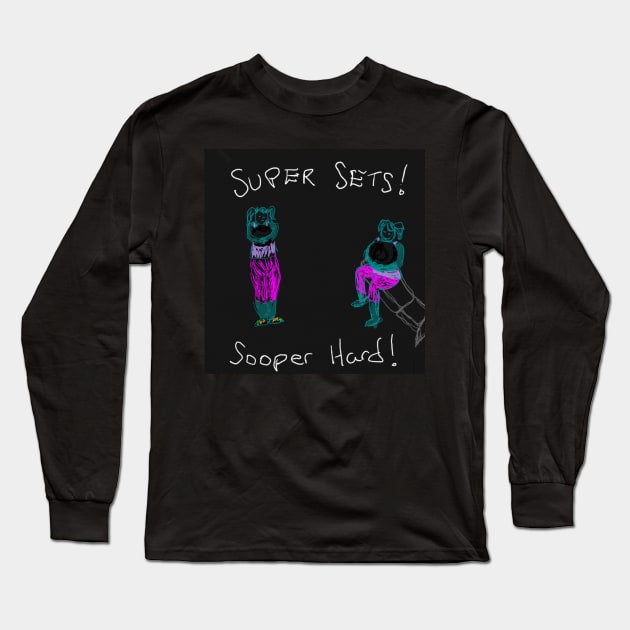 Supersets! Phit and Phat Long Sleeve T-Shirt by DancingCreek